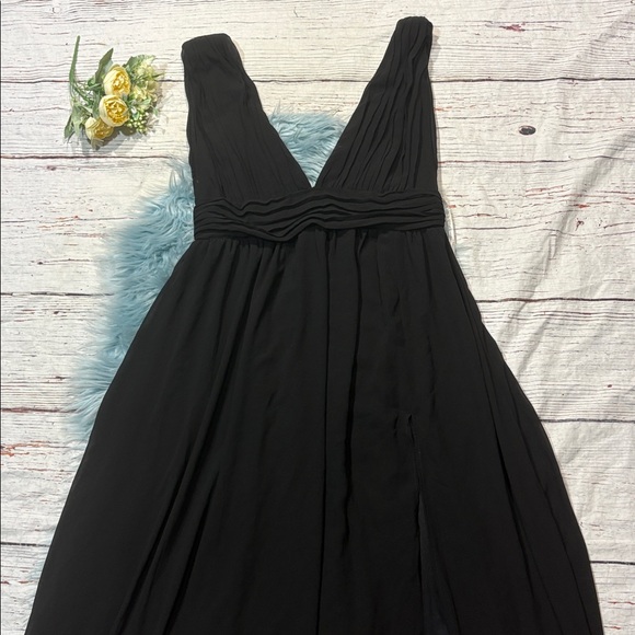 NWOT Lulus Heavenly Hues Black Maxi Dress - Picture 6 of 8